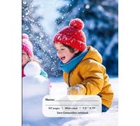 Winter Wonderland | Composition Notebook | Wide ruled | 107 Pages | 7.5" * 9.75: Joyful 10-Year-Olds Playing in the Snow Notebook | Quality Paper | Creating happy thoughts in your childrens heart.