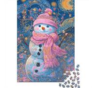 Winter Wonderland Snowman Puzzle Impossibili 1000 Pezzi Decorazione Per La Casa. Giochi Rilassamento E Intelligence Per Adulti E Ragazzi Da 14 Anni 70x50cm/1000pcs