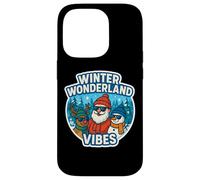 Winter Wonderland Vibes Vacanze di Natale Fastive Santa Xmas Custodia per iPhone 14 Pro