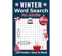 Winter Word Search for Adults: 100 Easy-to-Read Winter Puzzles for Relaxation, Focus, and Fun | Portable 6×9 Puzzle Book with Seasonal Words and Solutions Included