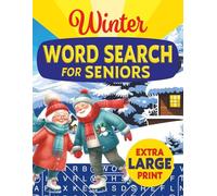 Winter Word Search for Seniors: Extra Large Print Relaxing Anti-Eye Strain Word Find Puzzles
