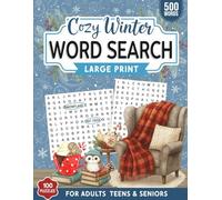 winter word search large print: Holiday & Winter Word Search for Adults and Seniors - Cozy Large Print Puzzles with Festive Themes, Easy Word Finds, and Relaxing Seasonal Fun
