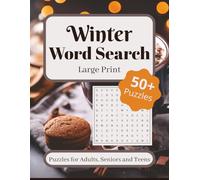 Winter Word Search Puzzle Book: Winter Word Search Puzzle Book with Large Easy to Read Print. Easy Puzzles for Adults, Seniors & Teens, Relaxing Brain ... Christmas & Holiday Gift Activity Book.