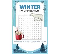 Winter Word Search Puzzle Book: Word Searches with Easy to Read Print about Winter, Cozy Winter Time, Holiday Cheers and More | 6x9 inches | 110 pages ... Perfect Gift for Teens, Adults and Seniors.