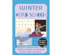Winter Word Search Puzzle Book: Word Searches with Easy-to-Read Print about Winter, Sports, Outdoors, and More - |6x9 inches, ... Gift for Vacation, Holiday, and free time
