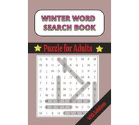 WINTER WORD SEARCH PUZZLE: EASY TO READ GREAT FOR ADULTS TEENS AND OLDER CHILDREN BRAIN TEASER Cold weather entertainment