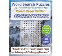 Winter - Word Search Puzzles - Cream Paper: Screen-Free! Challenging Brain Activity for All Ages