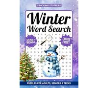 Winter Word Search Puzzles Large Print: 2200+ Words, A Fun Holiday Themed Word Find Puzzle Book For Adults And Seniors, Christmas Word Searches With Solutions