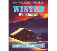 Winter Word Search: Relaxing Winter Themed Puzzle Book | Easy To Read Print Word Find For Adults And Seniors | Christmas Stocking Stuffers For Teens 8.5x11 inches