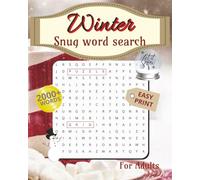 Winter Word Search: Snug Winter Word Search Book with Themed Vocabulary for Adults | Easy Print Word Puzzles for Winter Relaxation