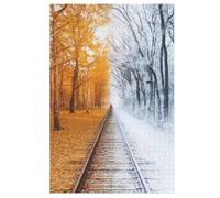 Winterfall Legno Puzzle 1000 Pezzi,Per Adulti E Giovani,Challenge,Puzzle 3d Impossibili, Stampa Di Alta Qualità Regalo 78×53cm