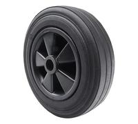 Winterhoff 294364 - Ruota di ricambio in gomma piena, 200 x 50 mm, per rimorchio, ruota di trailer, cerchione in plastica, adatta per Winterhoff, Alko Knott ecc
