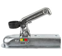 WINTERHOFF gancio a sfera per rimorchio WW8-E 800 kg timone quadro 50 mm attacco timone con portapresa giunto per carrello rimorchio leggero e trasporto uso esterno