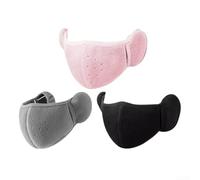 WinterReady - Paraorecchie in pile 3D con prese d'aria traspiranti e morbido pile ForPOLAR, progettati per un calore confortevole durante gli sport all'aria aperta come corsa ed escursionismo (nero)