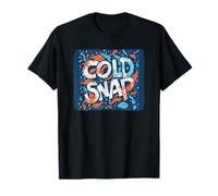 Winter's Chill: Grafica Cold Snap per Un Look Casual Maglietta
