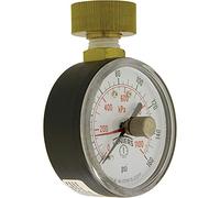 Winters - Manometro per test dell'acqua a doppia scala in acciaio serie PET con lente in policarbonato, 0-160 psi/kpa, display quadrante da 2-1/2", precisione -3-2-3%, attacco femmina per tubo