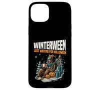 Winterween Just Waiting For Halloween Natale divertente Custodia per iPhone 15 Plus