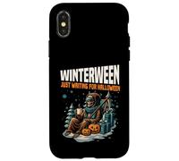 Winterween Just Waiting For Halloween Natale divertente Custodia per iPhone X/XS