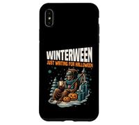 Winterween Just Waiting For Halloween Natale divertente Custodia per iPhone XS Max