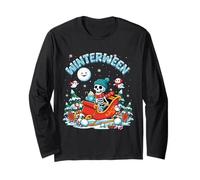 Winterween - Slitta Invernale per Halloween, Natale Maglia a Manica