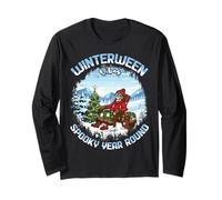Winterween Vibes Spettrale Tutto L'Anno Halloween Inverno Maglia a Manica
