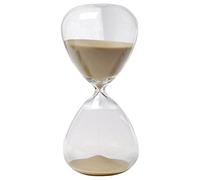 Winterworm - Clessidra con sabbia di vari colori, in vetro, grande, per la decorazione della casa. 60 Minutes marrone