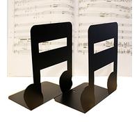 Winterworm Fermalibri a tema musicale, in metallo massiccio, per bambini, amanti della musica, decorazione per casa e ufficio Semiquaver
