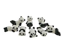 Winterworm Set da 8 pezzi di porta bacchette in ceramica, a forma di dolcissimi panda, in porcellana, si possono utilizzare anche per cucchiaio, forchetta o coltello, oppure come decorazione