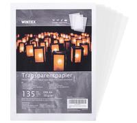 WINTEX Album Carta Lucida A4 per Disegno Tecnico - Blocco Carta da Lucido 135 Fogli Trasparenti - Album Fogli Lucidi A4 50 g/m² - Traslucida Trasparente e Stampabile per Architettura e Bricolage