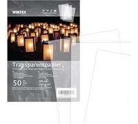 WINTEX Carta Lucida A4 per Disegno Tecnico - 50 Fogli Lucidi A4 Trasparenti da 100 g/m² - Carta Trasparente Stampabile da Lucido - Traslucida per Architettura e Bricolage