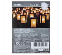 WINTEX Carta Lucida A6 per Disegno Tecnico - 100 Fogli Lucidi A6 Trasparenti da 50 g/m² - Carta Trasparente Stampabile da Lucido - Traslucida per Architettura e Bricolage
