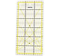 WINTEX Righello da Sarta - Righello da Taglio per Patchwork e Cucito - Riga Trasparente 15 x 30 cm - Riga Taglio - Righelli Sartoria - Regolo per Taglierino a Rotella