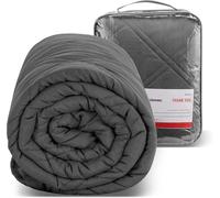 Winthome Coperta Ponderata con Copripiumino 135X200cm 9kg, Weighted Blanket Anxiety, Coperta Antistress per Sonno Profondo e Migliore Recupero, Heavy Blanket Accogliente Adulto (Grigio)