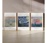 Winund Set 3 Stampe da Parete 50x70 cm, Senza Cornize, Decorazioni Murali, Poster Decorativi, Quadri Camera da Letto, Stampa Foto, Quadri Grandi Dimensioni