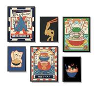 Winund Set di 6 Stampe da Parete 30x40 cm, SENZA CORNICE, Decorazioni da Parete per Camera da Letto, Poster Decorativi da Parete, Quadri Moderni