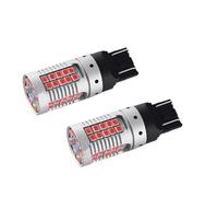 WINVOX Fanali Posteriori Luci Posteriori T20 Ad Alta Potenza Senza Iperflash 7443 Rosse 48-SMD W21/5W Lampadine LED 3030-SMD Per Luci Stop Senza Errori 21W Luci Posteriori