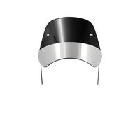 WINVOX Moto Parabrezza Deflettore Parabrezza per Moto da 6,5" E 9,45" per Parabrezza Universale Cupolino(Black Windshield B)