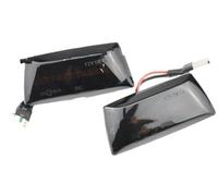 WINVOX Per Opel Per Vauxhall Per Adam Per Astra H Per Corsa DE Per Insignia Per Zafira 2X Indicatore Di Direzione Dinamico Indicatore Laterale Indicatore di direzione a LED(Smoked black)