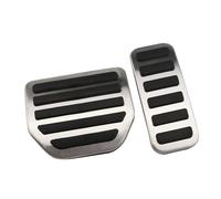 WINVOX Poggiapiedi Auto Copripedali Antiscivolo in Acciaio Inossidabile per Range per Rover per Sport per Discovery per 3 4 AT Senza Trapano LHD RHD Copripedali