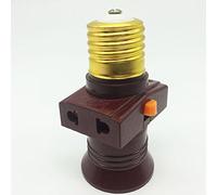 winwill® Lampada della Lampadina 1Pcs 6A 250V E27 della Vite Luce Holder Socket con Presa di Corrente