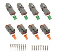 winwill Set di 4 connettori DT a 2 pin - kit di cablaggio elettrico impermeabile per camion, marine, moto e illuminazione a LED