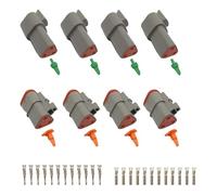 winwill Set di 4 connettori DT a 3 pin - cablaggio elettrico impermeabile per camion, marine, moto e LED