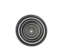 Winwill® Sfera della sfera della sfera della cavità Giardino Mezza 1PC in acciaio inox lucidato a specchio
