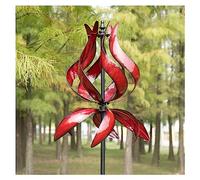 WinWindSpinner, Girandole a Vento da Giardino - Tulipano, Ornamento Mulino a Vento per Esterni, Cortile, Prato, Decorazioni da Giardino (48,3 cm di Larghezza x 219 cm di Altezza)