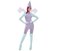 Winx Club Costume da fata Tecna Cosplay da donna, tuta con cappello e un paio di ali