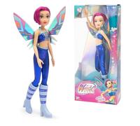 Winx Club - Tecna Fairy, Bambola 27 cm con Ali Removibili e Look da Fata della Tecnologia, Snodata, Giocattolo per Bambina e Bambini dai 4 Anni in su