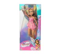 Winx - Flora Fairy, Bambola 27 cm con Ali Removibili e Look da Fata della Natura, Snodata, Giocattolo per Bambina e Bambini dai 4 Anni in su
