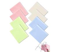 WINXMIN 8pcs Panni Microfibra Occhiali da Vista Riutilizzabili - Dimensione 15cm x 18cm,Per pulizia di occhiali,Lenti,Tablet e telefoni,Panni microfibra delicati e efficaci