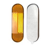WINXMIN Catarifrangente Moto, 2 Pezzi Riflettore Posteriore Giallo, catadiottro targa Scooter，Occhio di Gatto Multifunzionale per Moto Bicicletta Scooter