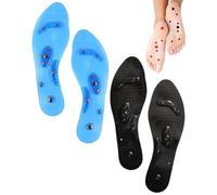 WINXMIN Solette massaggianti in gel con magneti per digitopressione | Ammortizzazione ammortizzante | Unisex,Allevia il dolore ai piedi e offre comfort | Disponibili nelle taglie 35-40